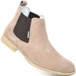 Bota Chelsea Masculina Tradicional Couro Camurça Botina Classica Resistente