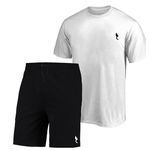 Conjunto Camiseta e Bermuda Masculina Basica Tendencia Polo Blu