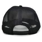 Boné Trucker Casual Aba Curva Ajustavel com Telinha Preto e o Branco