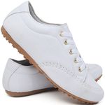 Tenis Feminino Mocassim Confortavel Couro Ecologico Casual Dia a Dia