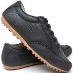 Tenis Feminino Mocassim Confortavel Couro Ecologico Casual Dia a Dia Elastico