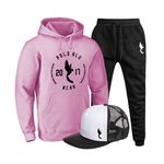 Kit Conjunto Blusa Moletom Polo 2017 Ganguru Agasalho Outono Inverno E Bone