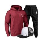 Kit Conjunto Blusa Moletom Ganguru Polo Arara Pequena Agasalho Outono Inverno Flanelado E Bone