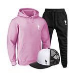 Kit Conjunto Blusa Moletom Ganguru Polo Arara Pequena Agasalho Outono Inverno Flanelado E Bone