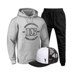 Kit Conjunto Blusa Moletom Ganguru Dexshoes Agasalho Outono Inverno Flanelado E Bone