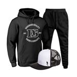 Kit Conjunto Blusa Moletom Ganguru Dexshoes Agasalho Outono Inverno Flanelado E Bone