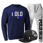 Kit Conjunto Moletom Gola Careca Polo Duo Agasalho Outono Inverno Flanelado E Boné