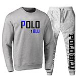 Kit Conjunto Moletom Gola Careca Polo Duo Agasalho Outono Inverno Flanelado E Boné