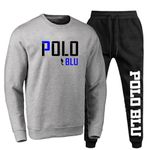 Kit Conjunto Moletom Gola Careca Polo Duo Agasalho Outono Inverno Flanelado E Boné