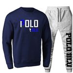 Kit Conjunto Moletom Gola Careca Polo Duo Agasalho Outono Inverno Flanelado E Boné