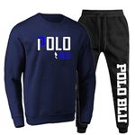 Kit Conjunto Moletom Gola Careca Polo Duo Agasalho Outono Inverno Flanelado E Boné
