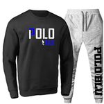 Kit Conjunto Moletom Gola Careca Polo Duo Agasalho Outono Inverno Flanelado E Boné