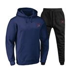 Conjunto Blusa Moletom Ganguru Dex Xtreme Agasalho Outono Inverno Flanelado