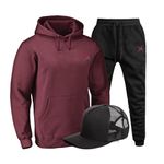Kit Conjunto Blusa Moletom Ganguru Dex Xtreme Agasalho Outono Inverno Flanelado E Bone