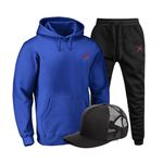 Kit Conjunto Blusa Moletom Ganguru Dex Xtreme Agasalho Outono Inverno Flanelado E Bone