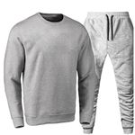 Conjunto Moletom Gola Careca Liso Agasalho Outono Inverno Flanelado