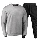 Conjunto Moletom Gola Careca Liso Agasalho Outono Inverno Flanelado