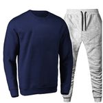 Conjunto Moletom Gola Careca Liso Agasalho Outono Inverno Flanelado