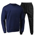 Conjunto Moletom Gola Careca Liso Agasalho Outono Inverno Flanelado