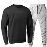 Conjunto Moletom Gola Careca Liso Agasalho Outono Inverno Flanelado
