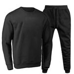 Conjunto Moletom Gola Careca Liso Agasalho Outono Inverno Flanelado