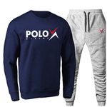 Conjunto Moletom Gola Careca Polo Xtreme Agasalho Outono Inverno Flanelado