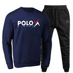 Conjunto Moletom Gola Careca Polo Xtreme Agasalho Outono Inverno Flanelado