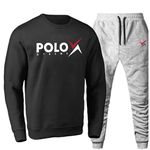 Conjunto Moletom Gola Careca Polo Xtreme Agasalho Outono Inverno Flanelado