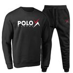 Conjunto Moletom Gola Careca Polo Xtreme Agasalho Outono Inverno Flanelado