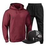 Kit Conjunto Blusa Moletom Ganguru Agasalho Outono Inverno E Bone