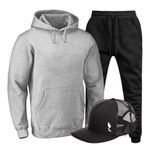 Kit Conjunto Blusa Moletom Ganguru Agasalho Outono Inverno E Bone
