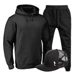 Kit Conjunto Blusa Moletom Ganguru Agasalho Outono Inverno E Bone