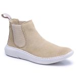 Bota Casual Masculina Chelsea Tênis New Future Polo North - Areia Desert