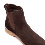 Bota Chelsea Masculina Premium Solado Crepe Clássica Polo North - Café