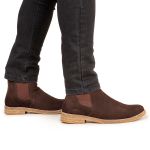 Bota Chelsea Masculina Premium Solado Crepe Clássica Polo North - Café