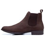 Botina Country Masculina Chelsea Boot Toda Em Couro Nobuck Clássico