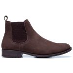 Botina Country Masculina Chelsea Boot Toda Em Couro Nobuck Clássico