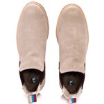 Kit Botina Chelsea Masculina Polo North Areia + Sandália Comfort Todo em Couro