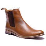 Botina Country Masculina Chelsea Polo North Clássica em couro whisky