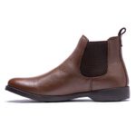 Botina Country Masculina Chelsea floather café macia Polo North Clássica em couro