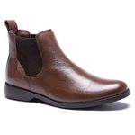 Botina Country Masculina Chelsea floather café macia Polo North Clássica em couro