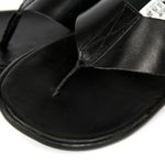 Chinelo Polo North Premium Preto em couro Ultra Comfort