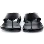 Chinelo Polo North Premium Preto em couro Ultra Comfort