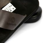 Chinelo Polo North Premium Marrom em couro Ultra Comfort