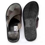 Sandália Ultra Comfort Polo North Premium em Couro Marrom