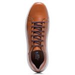 Sapatênis Masculino em Couro Whisky Modelo Exclusivo Polo North