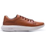 Sapatênis Masculino em Couro Whisky Modelo Exclusivo Polo North