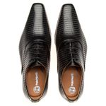 Sapato Social Edimburgo Oxford Preto Polo North Solado de Couro