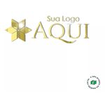 Logo de parede em acrílico espelhado 50cm x 50cm 