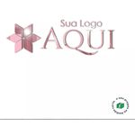 Logo de parede em acrílico espelhado 40cm x 40cm